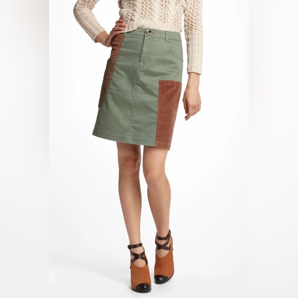 Meadow Rue Patchwork Cargo Skirt